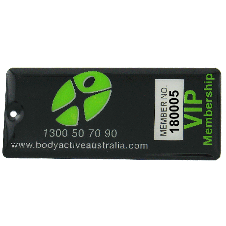 Body Active Australia VIP MEMBERSHIP Key Rings